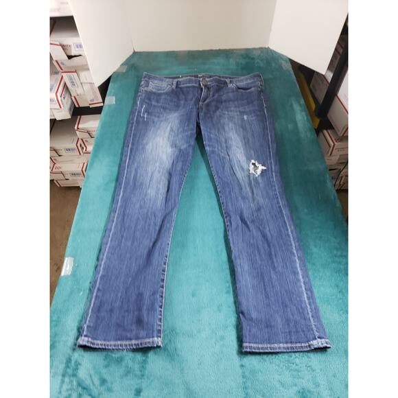 Kut From The Kloth Jeans Size 14 Womens Blue Pants Denim Catherine Straight - Picture 1 of 13